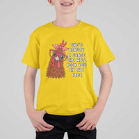 Funny Chicken Lover Gift T Shirt For Kid She Is Beauty And Grace She Will Peck You In The Face - Wonder Print Shop