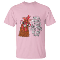 Funny Chicken Lover Gift T Shirt She Is Beauty And Grace She Will Peck You In The Face - Wonder Print Shop