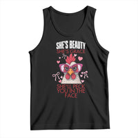 She Will Peck You In The Face Tank Top Funny Chicken Lover - Wonder Print Shop