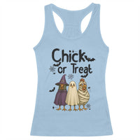 Funny Halloween Chicken Racerback Tank Top Chick Or Treat Spooky Gift - Wonder Print Shop