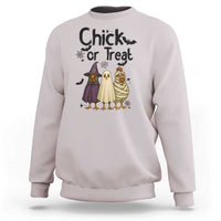 Funny Halloween Chicken Sweatshirt Chick Or Treat Spooky Gift - Wonder Print Shop