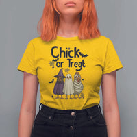 Funny Halloween Chicken T Shirt For Women Chick Or Treat Spooky Gift - Wonder Print Shop