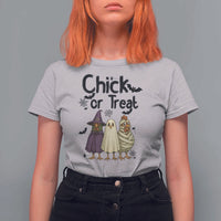 Funny Halloween Chicken T Shirt For Women Chick Or Treat Spooky Gift - Wonder Print Shop