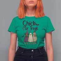 Funny Halloween Chicken T Shirt For Women Chick Or Treat Spooky Gift - Wonder Print Shop