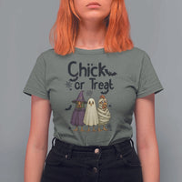 Funny Halloween Chicken T Shirt For Women Chick Or Treat Spooky Gift - Wonder Print Shop