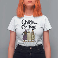 Funny Halloween Chicken T Shirt For Women Chick Or Treat Spooky Gift - Wonder Print Shop
