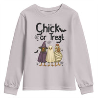 Funny Halloween Chicken Youth Sweatshirt Chick Or Treat Spooky Gift - Wonder Print Shop