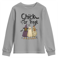 Funny Halloween Chicken Youth Sweatshirt Chick Or Treat Spooky Gift - Wonder Print Shop