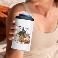 Halloween Chicken Cosplay 4 in 1 Can Cooler Tumbler Funny Farm Life Gift