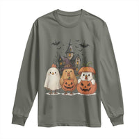 Halloween Chicken Cosplay Long Sleeve Shirt Funny Farm Life Gift - Wonder Print Shop