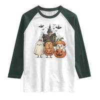 Halloween Chicken Cosplay Raglan Shirt Funny Farm Life Gift - Wonder Print Shop