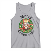 Funny Christmas Chicken Lovers Tank Top Merry Chickmas Santa Gift - Wonder Print Shop