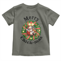 Funny Christmas Chicken Lovers Toddler T Shirt Merry Chickmas Santa Gift - Wonder Print Shop