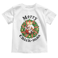 Funny Christmas Chicken Lovers Toddler T Shirt Merry Chickmas Santa Gift - Wonder Print Shop