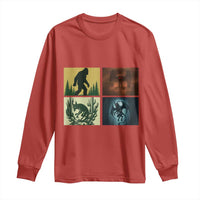 Mothman Bigfoot Chupacabra Jersey Devil Long Sleeve Shirt Cryptid Legends Gift - Wonder Print Shop