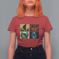 Mothman Bigfoot Chupacabra Jersey Devil T Shirt For Women Cryptid Legends Gift - Wonder Print Shop
