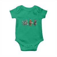 Christmas Cryptid Gift Baby Onesie Bigfoot Jersey Devil Mothman Santa - Wonder Print Shop