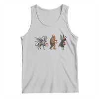 Christmas Cryptid Gift Tank Top Bigfoot Jersey Devil Mothman Santa - Wonder Print Shop
