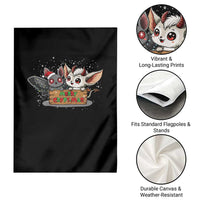 Mothman And Jersey Devil Garden Flag Merry Cryptmas Funny Holiday Gift - Wonder Print Shop