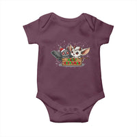 Mothman And Jersey Devil Baby Onesie Merry Cryptmas Funny Holiday Gift - Wonder Print Shop