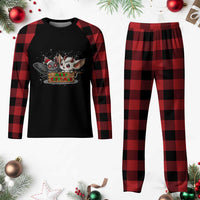 Mothman And Jersey Devil Plaid Pajama Set Merry Cryptmas Funny Holiday Gift - Wonder Print Shop