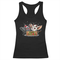 Mothman And Jersey Devil Racerback Tank Top Merry Cryptmas Funny Holiday Gift - Wonder Print Shop