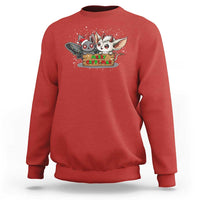 Mothman And Jersey Devil Sweatshirt Merry Cryptmas Funny Holiday Gift - Wonder Print Shop