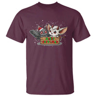 Mothman And Jersey Devil T Shirt Merry Cryptmas Funny Holiday Gift - Wonder Print Shop