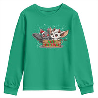 Mothman And Jersey Devil Youth Sweatshirt Merry Cryptmas Funny Holiday Gift - Wonder Print Shop