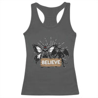 Mothman Jersey Devil Racerback Tank Top Believe Cryptid Folklore Gift - Wonder Print Shop