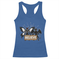 Mothman Jersey Devil Racerback Tank Top Believe Cryptid Folklore Gift - Wonder Print Shop