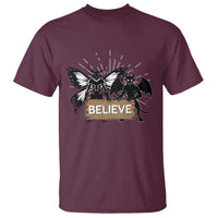Mothman Jersey Devil T Shirt Believe Cryptid Folklore Gift - Wonder Print Shop