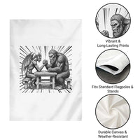 Bigfoot Jersey Devil Garden Flag Arm Wrestling Funny Cryptid Gift - Wonder Print Shop