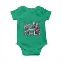 Bigfoot Jersey Devil Baby Onesie Arm Wrestling Funny Cryptid Gift - Wonder Print Shop