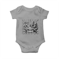 Bigfoot Jersey Devil Baby Onesie Arm Wrestling Funny Cryptid Gift - Wonder Print Shop