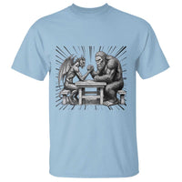 Bigfoot Jersey Devil T Shirt Arm Wrestling Funny Cryptid Gift - Wonder Print Shop