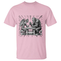 Bigfoot Jersey Devil T Shirt Arm Wrestling Funny Cryptid Gift - Wonder Print Shop