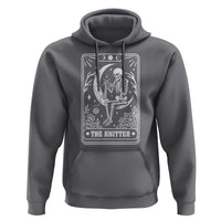 The Knitter Skeleton Hoodie Knitting Lover Gift Tarot Card Graphic - Wonder Print Shop