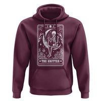 The Knitter Skeleton Hoodie Knitting Lover Gift Tarot Card Graphic - Wonder Print Shop