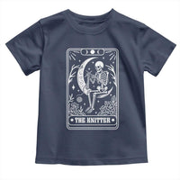 The Knitter Skeleton Toddler T Shirt Knitting Lover Gift Tarot Card Graphic - Wonder Print Shop