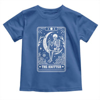 The Knitter Skeleton Toddler T Shirt Knitting Lover Gift Tarot Card Graphic - Wonder Print Shop