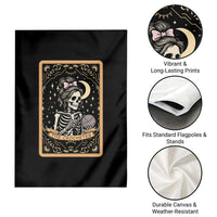 The Crocheter Skeleton Garden Flag Crochet Lover Gift Tarot Card Graphic - Wonder Print Shop