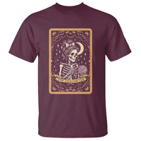 The Crocheter Skeleton T Shirt Crochet Lover Gift Tarot Card Graphic - Wonder Print Shop