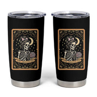 The Crocheter Skeleton Tumbler Cup Crochet Lover Gift Tarot Card Graphic - Wonder Print Shop