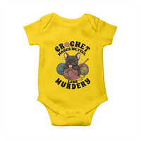 French Bulldog Baby Onesie Crochet Makes Me Feel Less Murdery - Wonder Print Shop