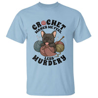 French Bulldog T Shirt Crochet Makes Me Feel Less Murdery - Wonder Print Shop