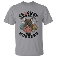 French Bulldog T Shirt Crochet Makes Me Feel Less Murdery - Wonder Print Shop