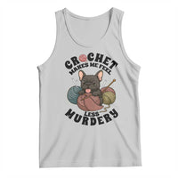 French Bulldog Tank Top Crochet Makes Me Feel Less Murdery - Wonder Print Shop