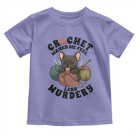 French Bulldog Toddler T Shirt Crochet Makes Me Feel Less Murdery - Wonder Print Shop