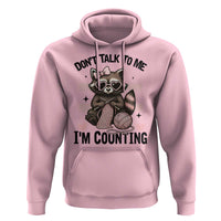 Do Not Talk To Me I Am Counting Hoodie Funny Crochet Raccoon - Wonder Print Shop